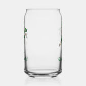De Leprechaun met een klaverblad Blikvorm Glas (Links)