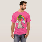 De Leprechaun Smooth Fox Terrier T-shirt (Voorkant volledig)