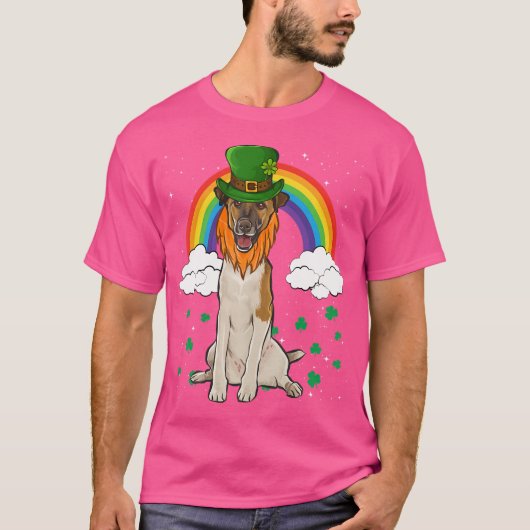 De Leprechaun Smooth Fox Terrier T-shirt (Voorkant)