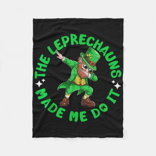 De Leprechauns Hebben Me Dat Laten Doen St. Patric Fleece Deken (Voorkant)