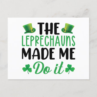 De Leprechauns laten me het doen St Patrick's Day Briefkaart