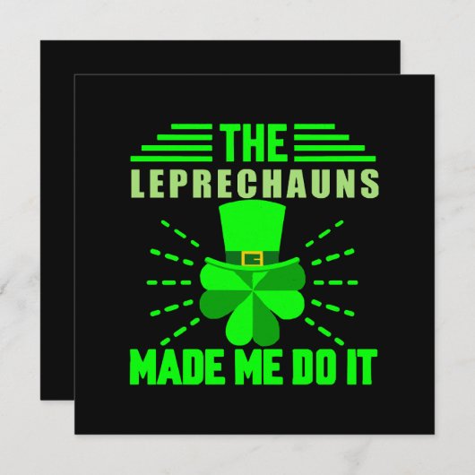 De Leprechauns lieten me het doen (Voorkant / Achterkant)