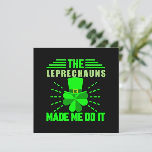 De Leprechauns lieten me het doen (Staand voorkant)
