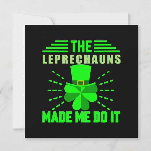 De Leprechauns lieten me het doen (Achterkant)