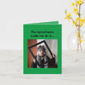 De Leprechauns lieten me het grappige Wenskaart do Kaart (Gele Bloem)