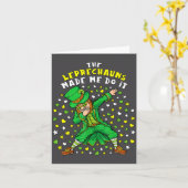 De Leprechauns Maakten Me Doen Het St. Patrick's D Kaart (Gele Bloem)