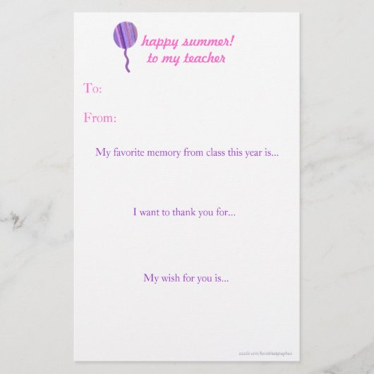 De leraar aan het eind van het jaar bedankt je not (Voorkant)