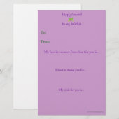 De leraar aan het eind van het jaar bedankt je not (Voorkant / Achterkant)