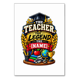 De Leraar De Legende Persoonlijke Onderwijzer Kaart