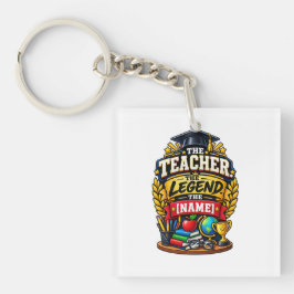 De Leraar De Legende Persoonlijke Onderwijzer Sleutelhanger