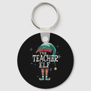 De leraar Elf Xmas Matching Elf Family voor Chris Sleutelhanger