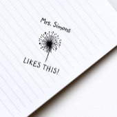 De leraar houdt van dat het Dandelion beloont Rubberstempel