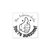 De leraar is gepersonaliseerd, je bent Geweldige d Rubberstempel (Afrduk)