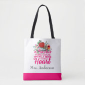 De leraar neemt persoonlijk persoonlijk cadeau voo tote bag (Voorkant)