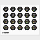 De leraar overleefde 100 dagen van mij leuke schoo ronde sticker (Vel)