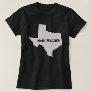 De Leraar Texans van de wiskunde T-shirt
