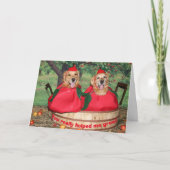De Leraar van de Appelen van het golden retriever Bedankkaart (Voorkant)