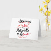 De Leraar van de dans - Voetafdrukken op het Hart Kaart (Gele Bloem)