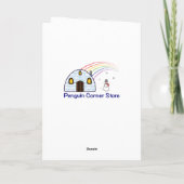 De Leraar van de muziek: De Pinguïnen Caroling van Feestdagen Kaart (Achterkant)