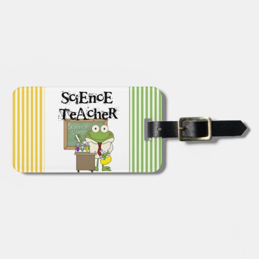 De Leraar van de Wetenschap van de kikker Bagagelabel (Voorkant horizontaal)