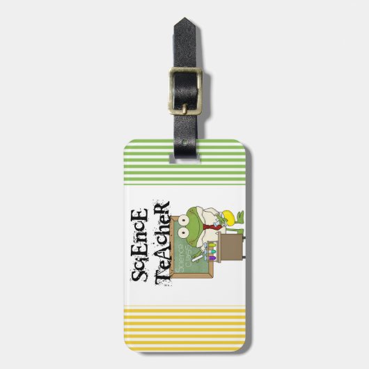 De Leraar van de Wetenschap van de kikker Bagagelabel (Voorkant verticaal)