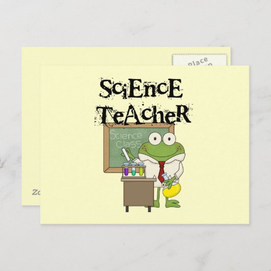 De Leraar van de Wetenschap van de kikker Briefkaart (Voorkant / Achterkant)