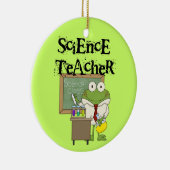 De Leraar van de Wetenschap van de kikker Keramisch Ornament (Rechts)