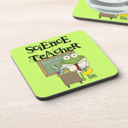 De Leraar van de Wetenschap van de kikker Onderzetter (Linkerzijde)