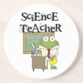 De Leraar van de Wetenschap van de kikker Zandsteen Onderzetter (Voorkant)