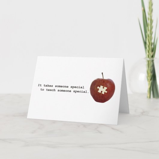 De Leraar van het autisme Kaart (Voorkant)