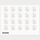 De leraar zegt! Konijnenbedrijf Classic Ronde Stic Sticker (Vel)