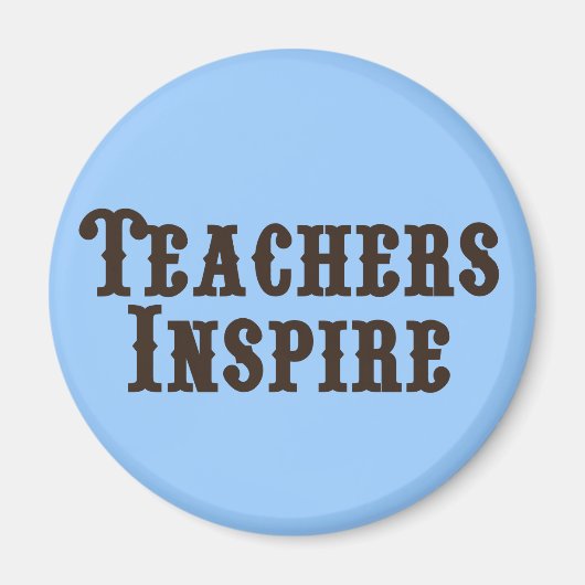 De leraren inspireren magneet (Voorkant)