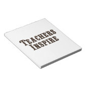 De leraren inspireren notitieblok (Schuin)