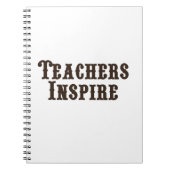 De leraren inspireren notitieboek (Voorkant)
