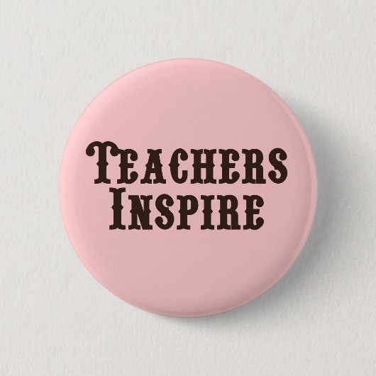 De leraren inspireren ronde button 5,7 cm (Voorkant)