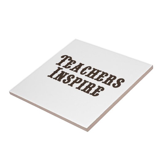 De leraren inspireren tegeltje (Zijkant)
