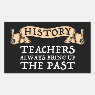 De leraren van de geschiedenis brengen altijd het  rechthoekige sticker
