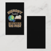 De leraren van de geschiedenis brengen altijd het visitekaartje (Voorkant / Achterkant)