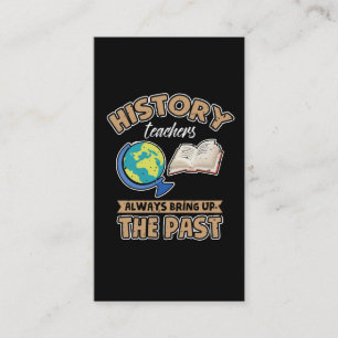 De leraren van de geschiedenis brengen altijd het  visitekaartje