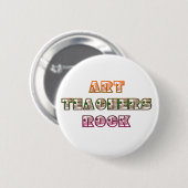 DE LERAREN VAN DE KUNST SCHOMMELEN RONDE BUTTON 5,7 CM (Voorkant /achterkant)