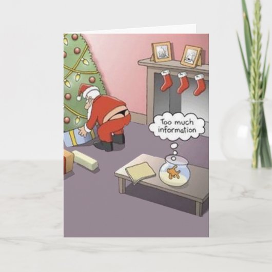 De Leren riem van de kerstman Feestdagen Kaart (Voorkant)