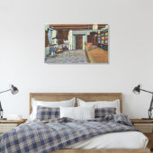 De Lery Castle en Rush-Bagot Memorial Uitzicht Canvas Afdruk (Insitu (Slaapkamer))