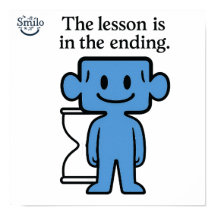 De les is in het Einde - Inspirerend Poster