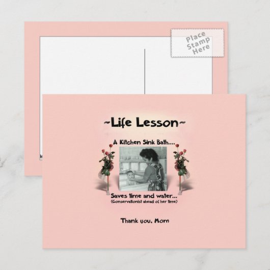 De les van een moeder #2 briefkaart (Voorkant / Achterkant)