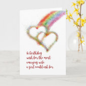 De lesbische Wens van de Verjaardag voor Vrouw, Kaart (Gele Bloem)