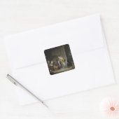 De Lesson in Charity Vierkante Sticker (Envelop)