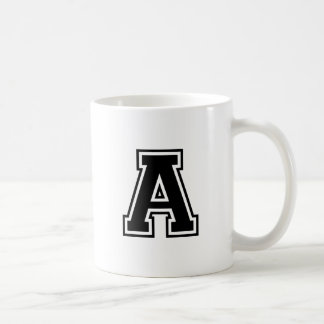 De letter A, het Collegiate Alfabet Koffiemok