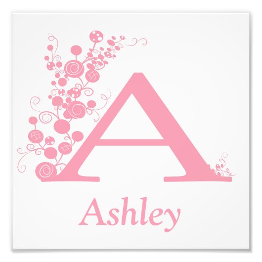 De letter A - Sjabloon - Persoonlijk - Kunst voor Foto Afdruk (Voorkant)