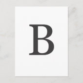 "de letter B" Briefkaart (Voorkant)