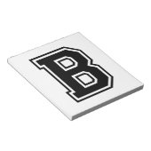 De letter B, Collegiate Alphabet Notitieblok (Schuin)